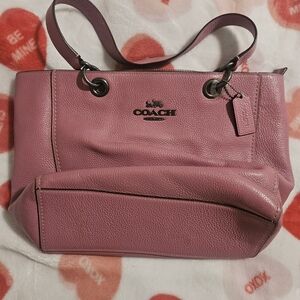 Coach Pink Leather Women's Bag